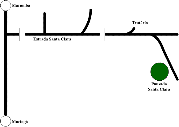 Mapa - Pousada Santa Clara